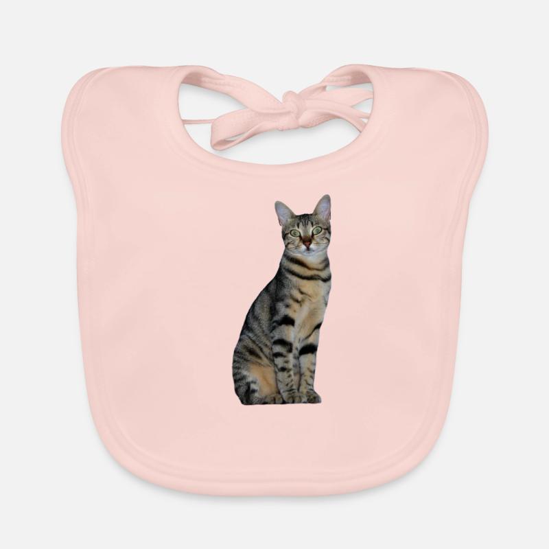Cat Kitten Tabby Tiger Cat Organic Baby Bibs