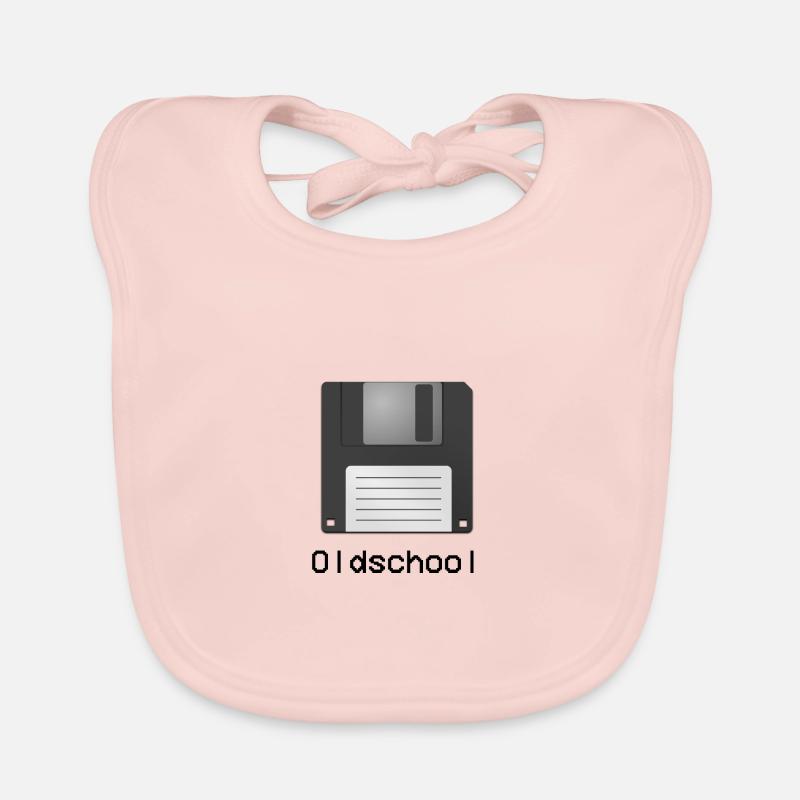 Diskette Oldschool Baby Bio-Lätzchen