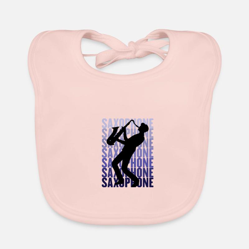 Saxophone Baby Bio-Lätzchen