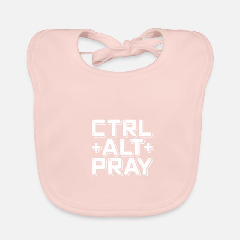 Christliche Botschaft Ctrl Alt Pray Baby Bio-Lätzchen