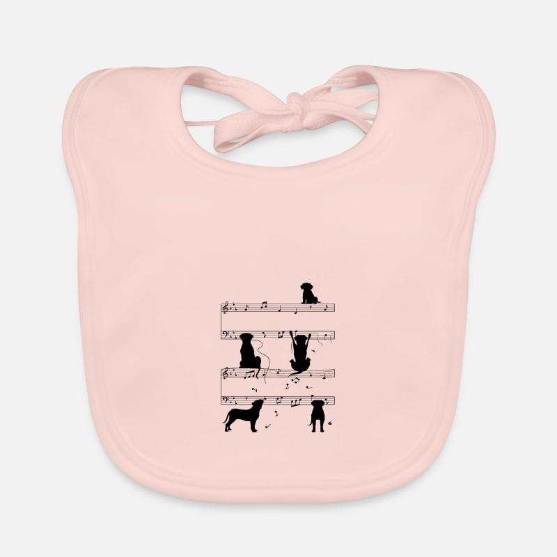 Notes de musique Cane Corso Bavoir bio Bébé
