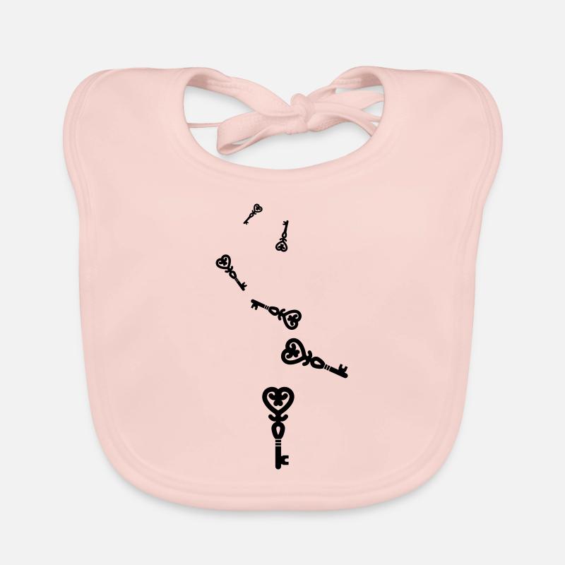 Mariage clé du cœur Bavoir bio Bébé