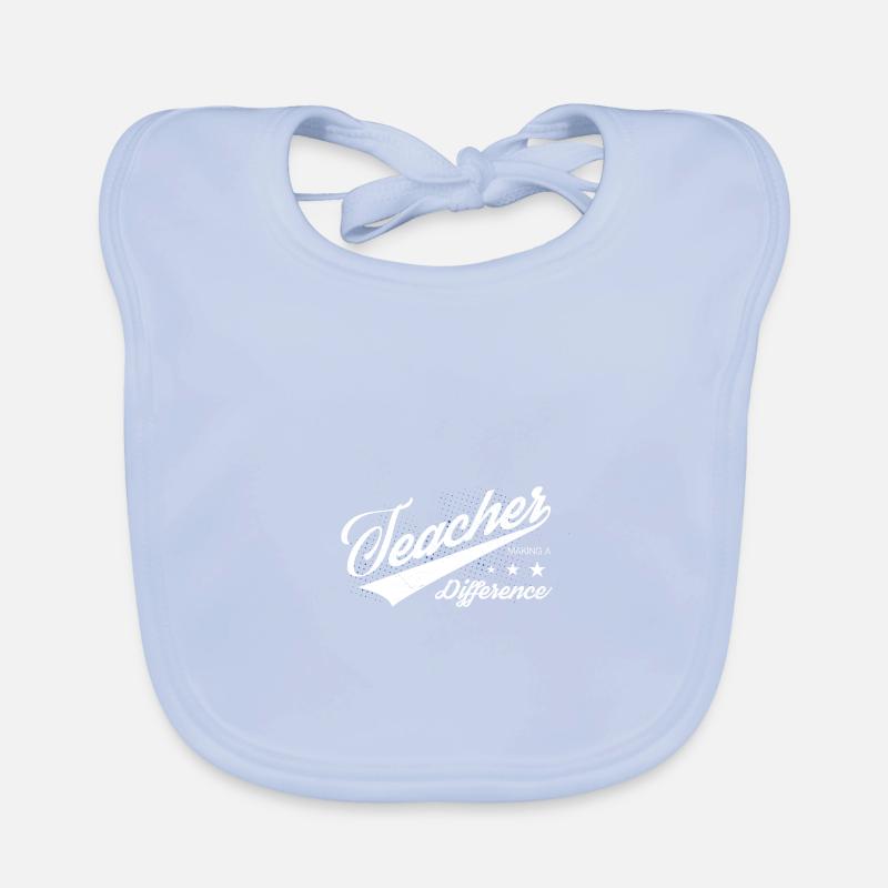 Teacher, School, Education, Teaching, Joke Organic Baby Bibs