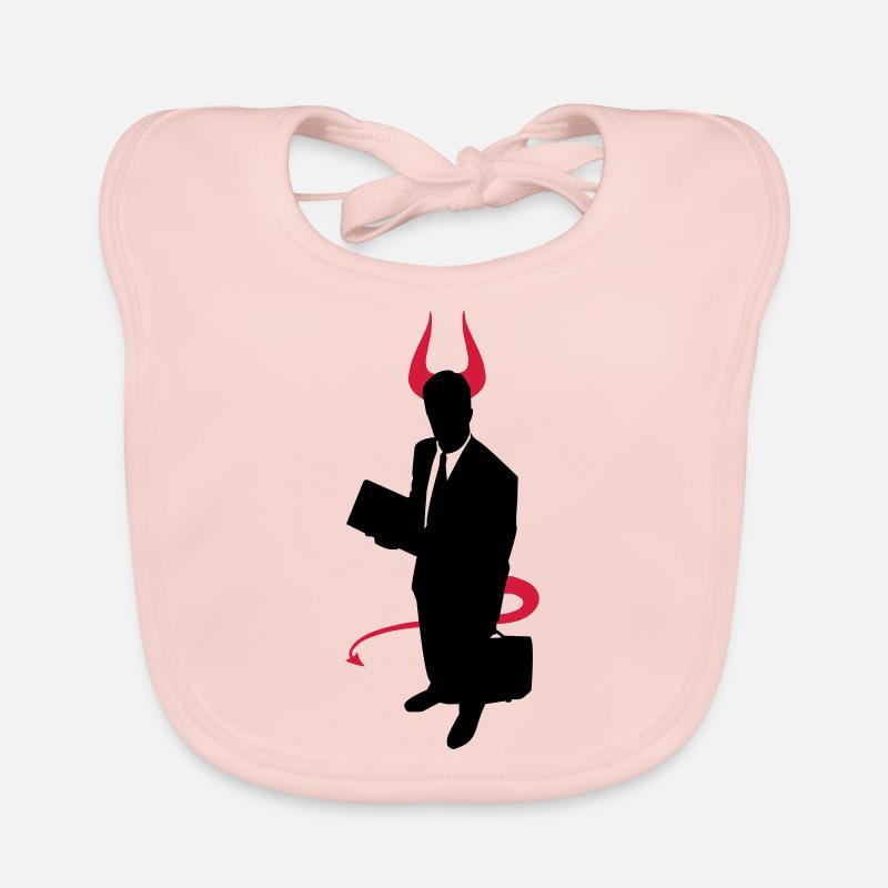 Diable d'affaires - Bavoir bio Bébé - rose