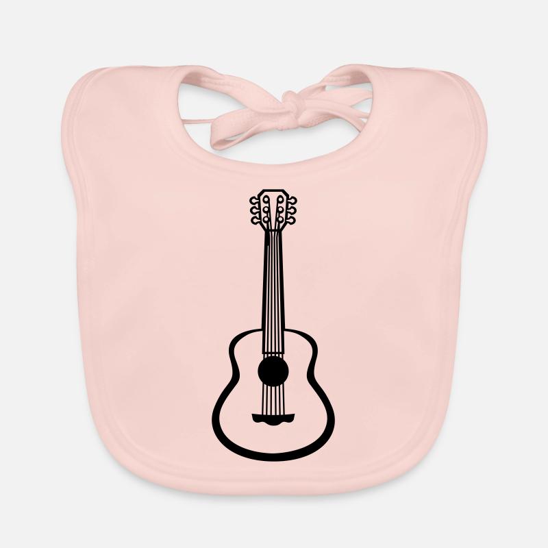 Design Guitariste Guitare Jeu Bavoir bio Bébé