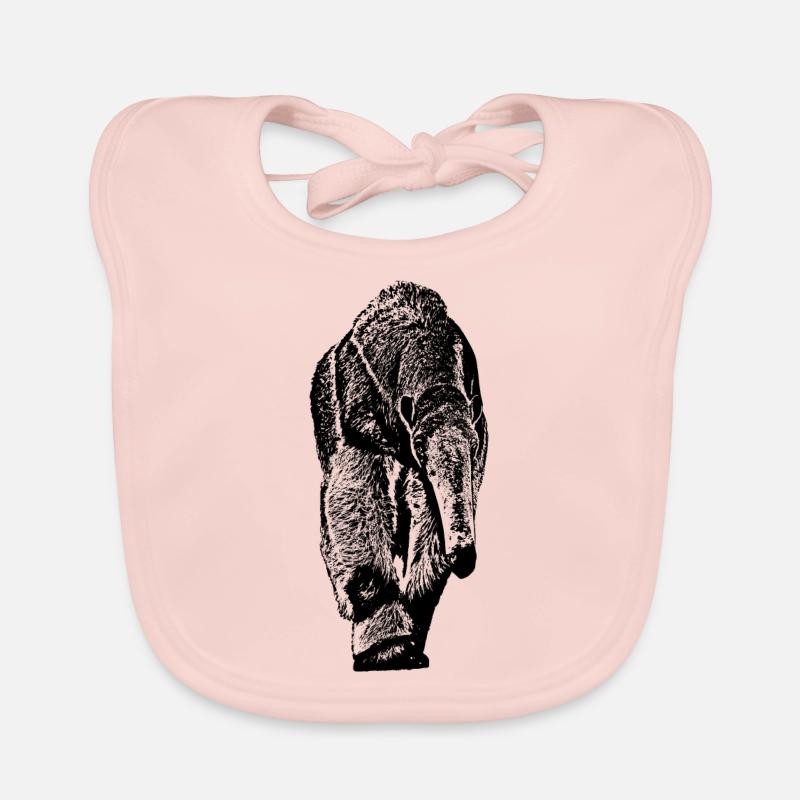 Fourmilière - Bavoir bio Bébé - rose