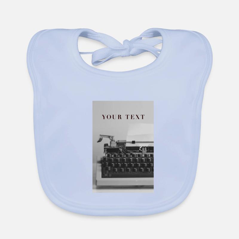 YOUR TEXT Organic Baby Bibs