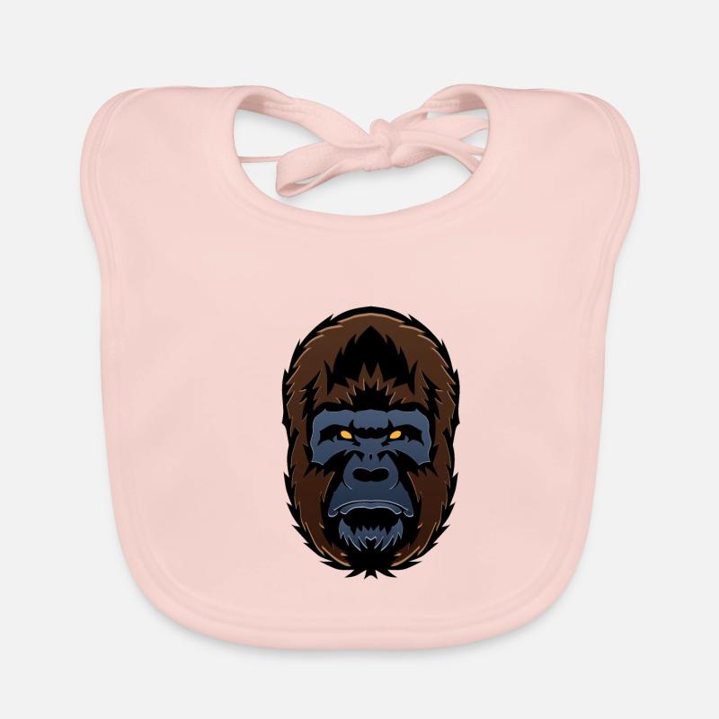 gorille singe primate gorilla 704 o Bavoir bio Bébé