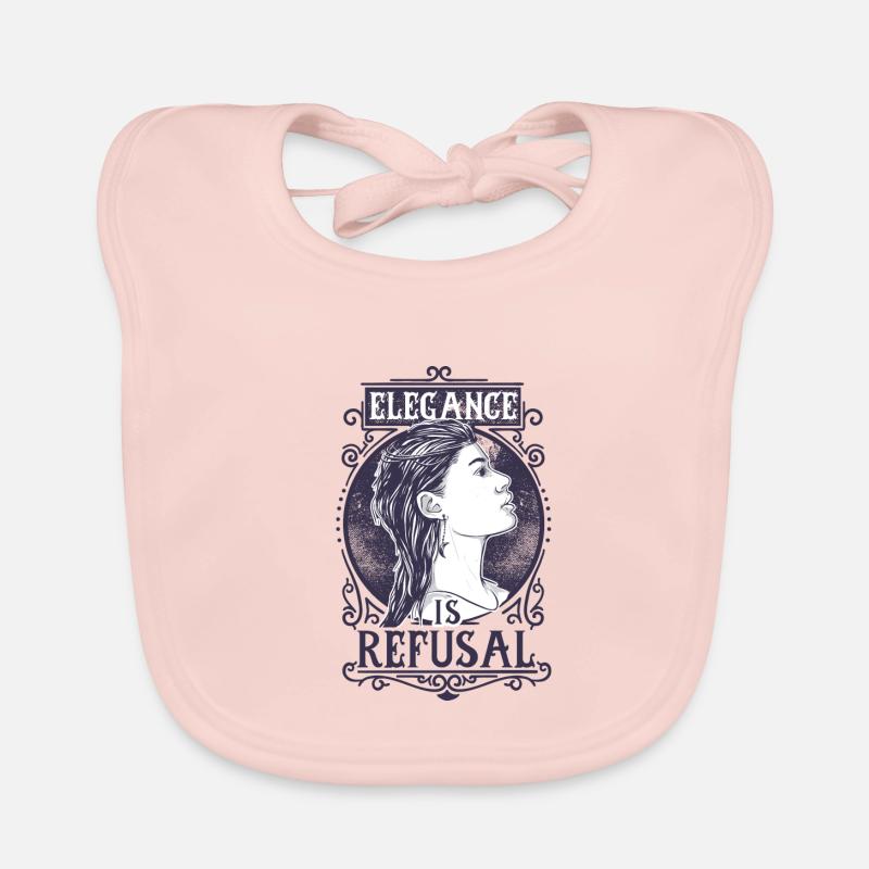 Elegance is Refusal Organic Baby Bibs