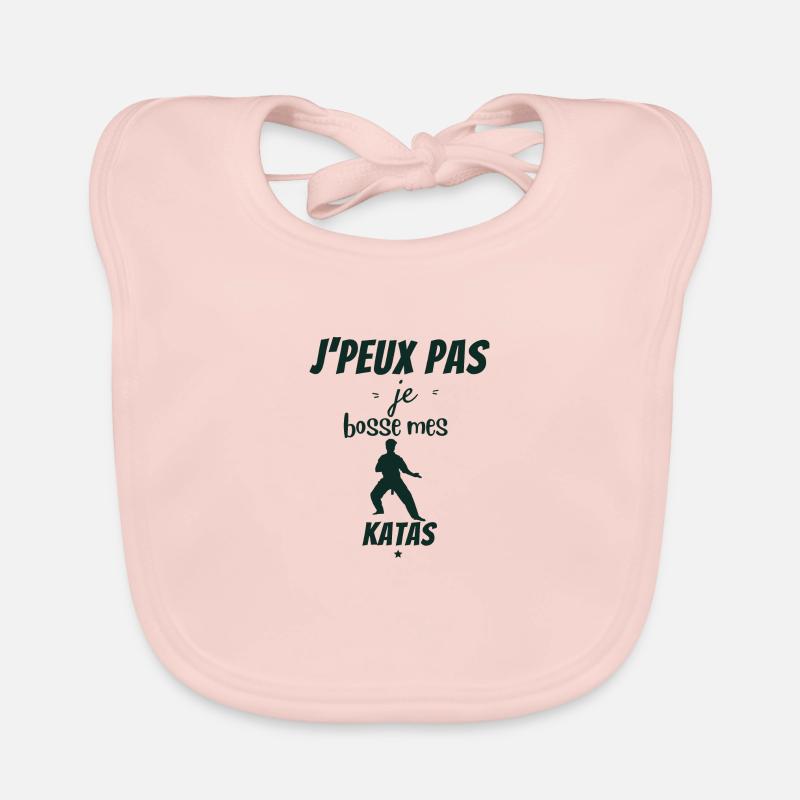 KARATE - Bavoir bio Bébé - rose