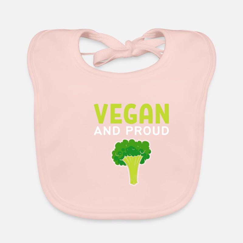 Vegan und stolz Vegetarier Gift Baby Bio-Lätzchen