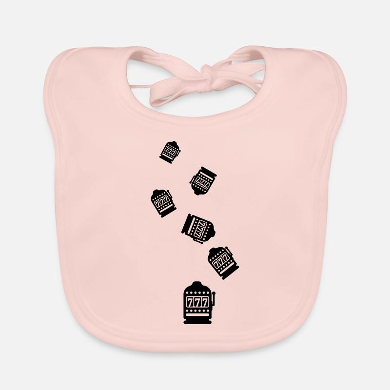One-armed bandit silhouette icon Organic Baby Bibs