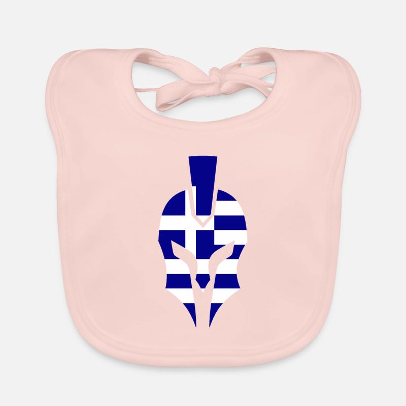 Griekse helm Bio-slabbetje voor baby's