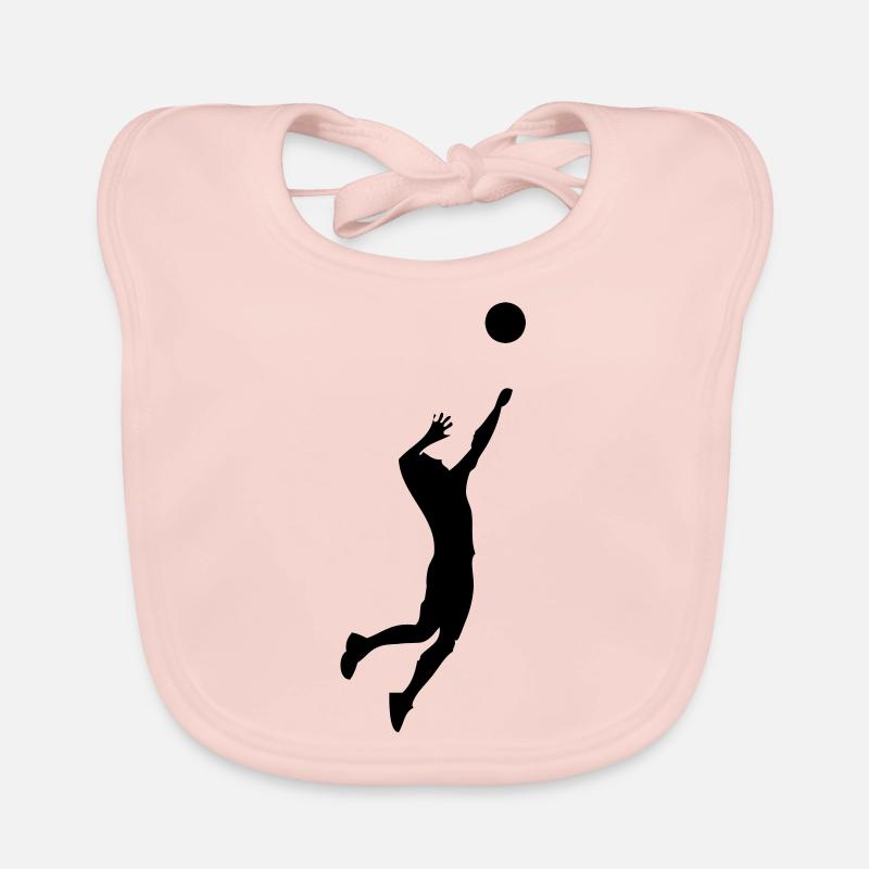 volleyball - Baby Bio-Lätzchen - Rose
