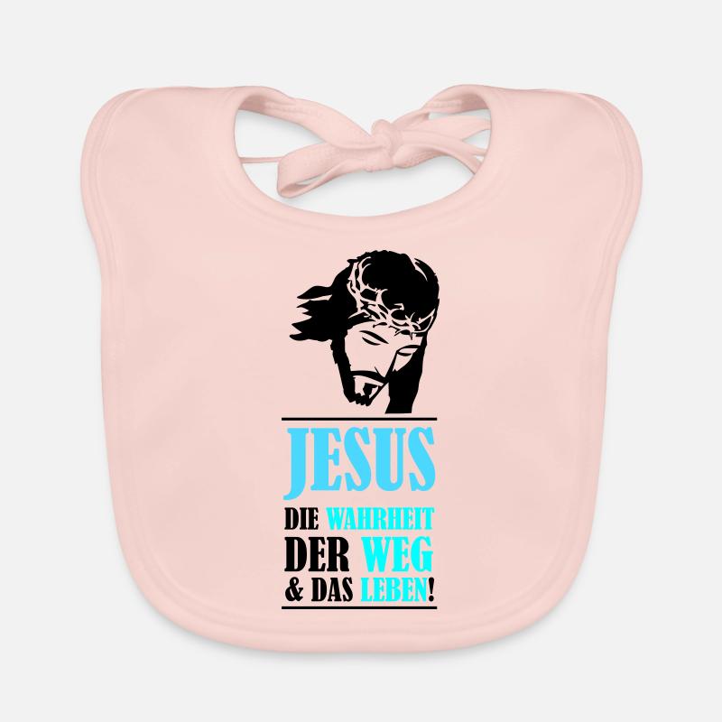 Jésus : la vérité, le chemin et la vie Bavoir bio Bébé