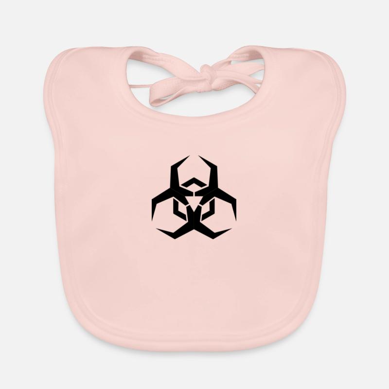Angular Biohazard Symbole Bavoir bio Bébé