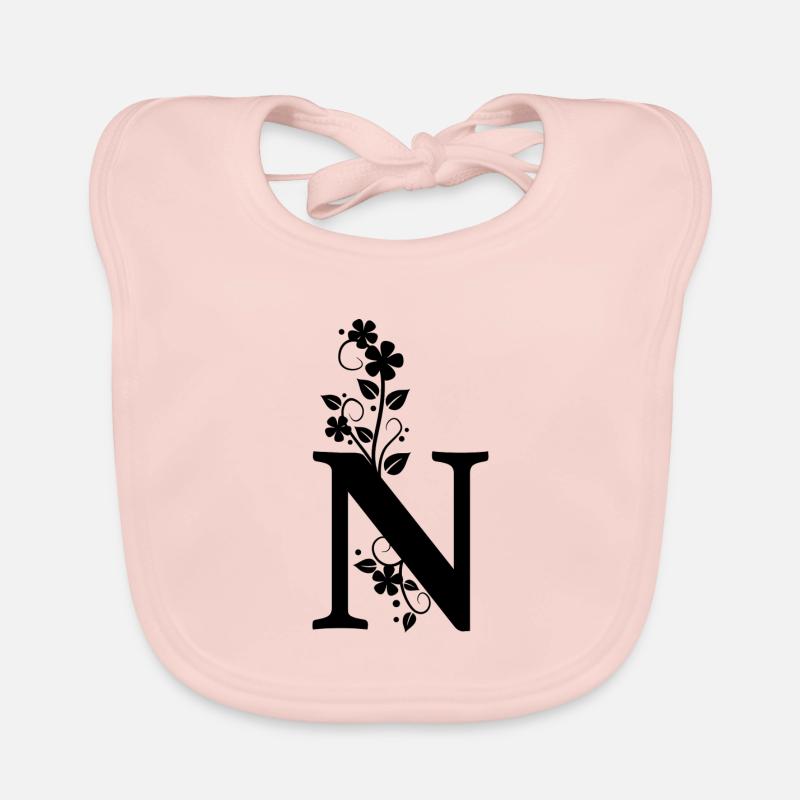 First letter N First name Organic Baby Bibs