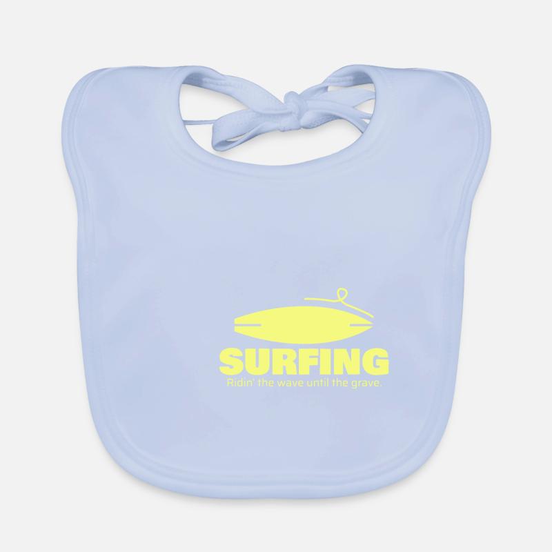Surf, cadeau, idée cadeau Bavoir bio Bébé