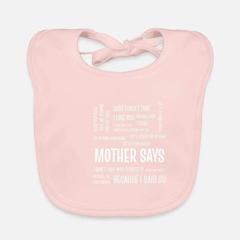 drôle dit drôle et affectueux cadeau de mère Bavoir bio Bébé