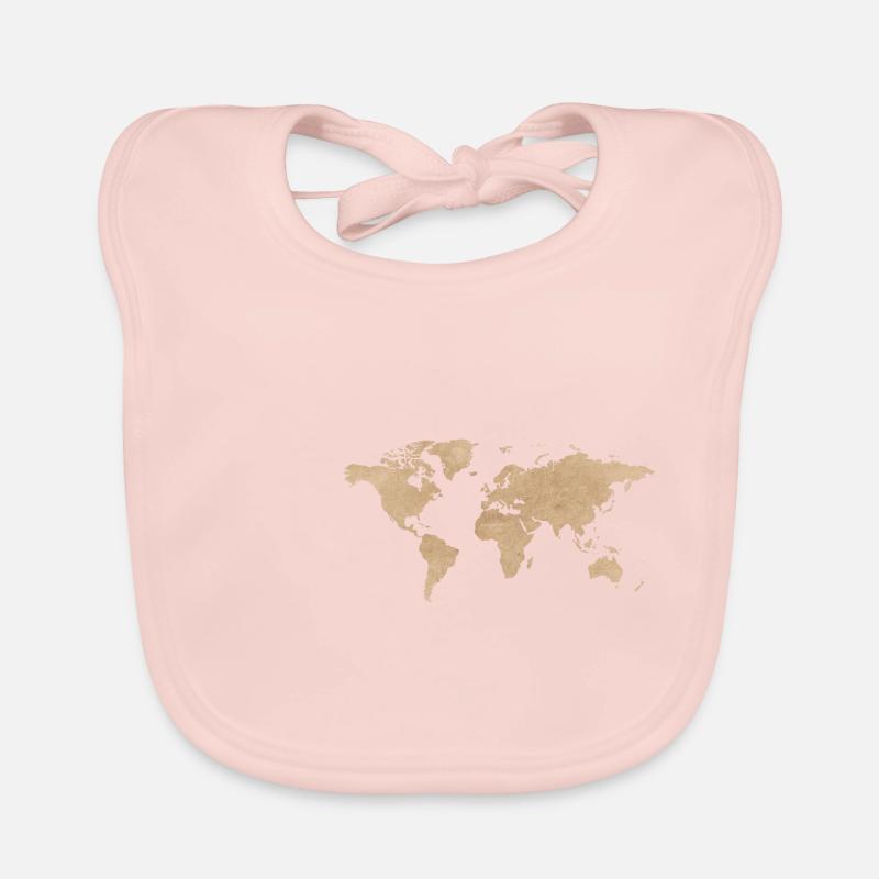 Carte du monde Bavoir bio Bébé