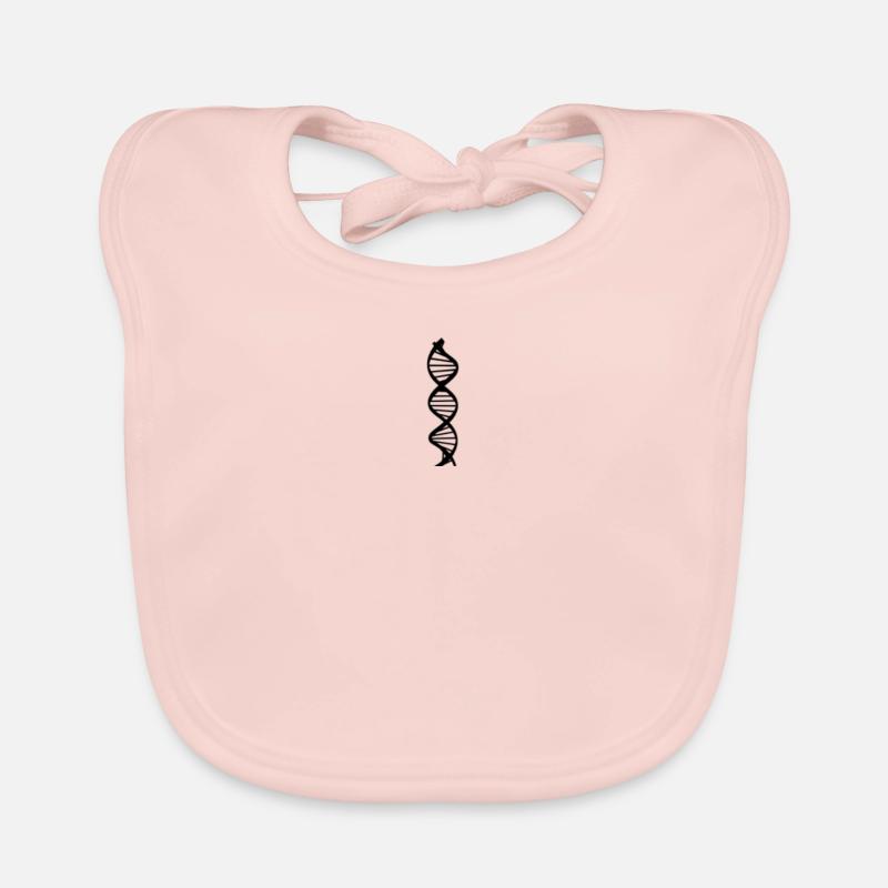 Dynamic Genome in black for biologists Organic Baby Bibs
