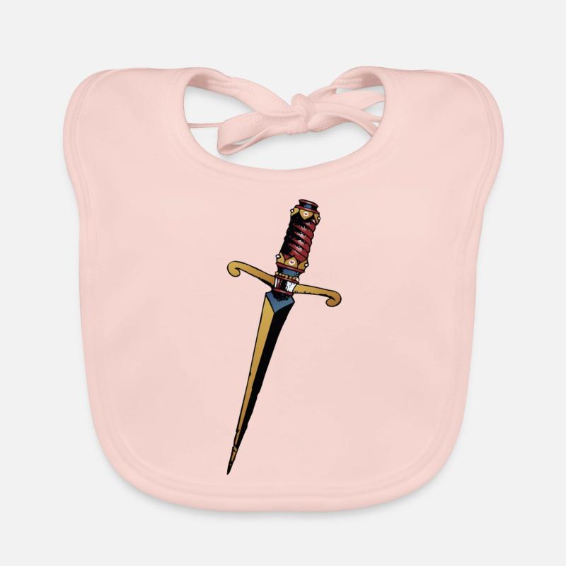 dagger dagger knife Organic Baby Bibs