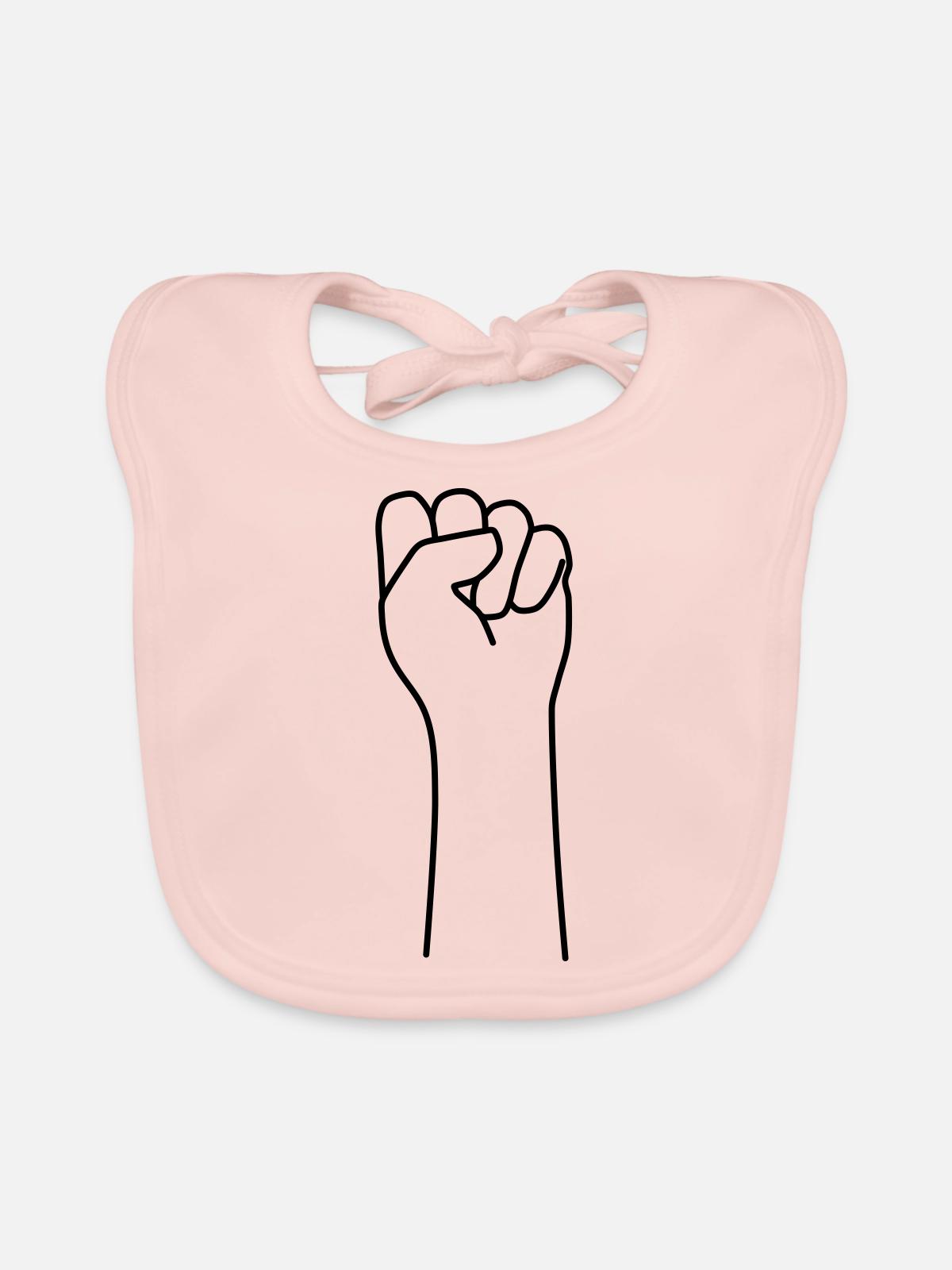 faust 2 - Baby Bio-Lätzchen - Rose - Vorne