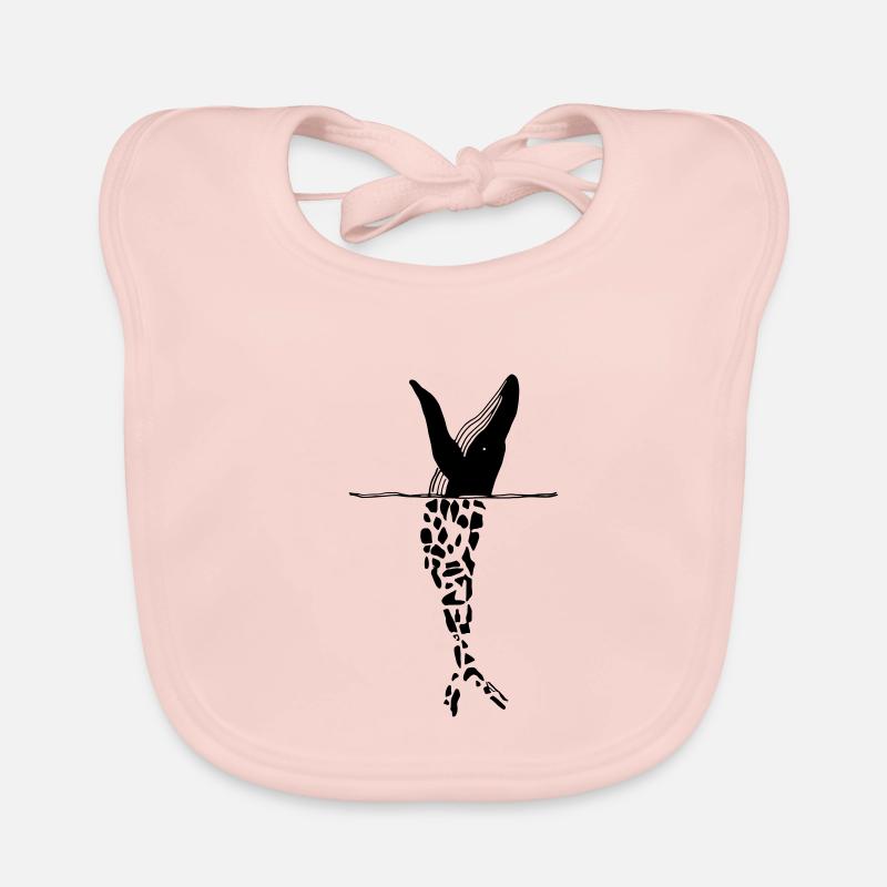 Plastic whale environmental protection Organic Baby Bibs