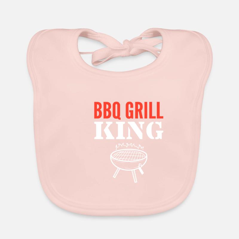 BBQ Grill King Chef Gift Organic Baby Bibs