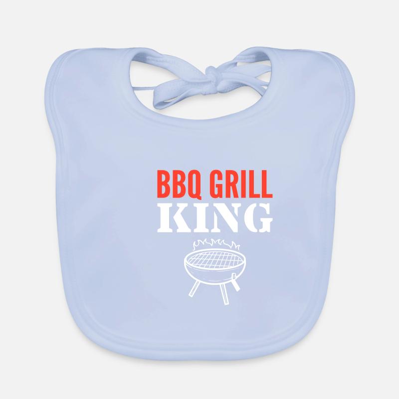 BBQ Grill King Chef Gift Organic Baby Bibs