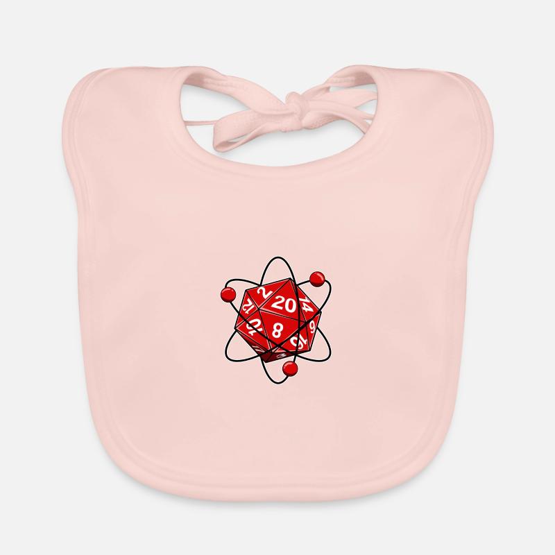 Nerd de la physique électronique du cube D20 Bavoir bio Bébé