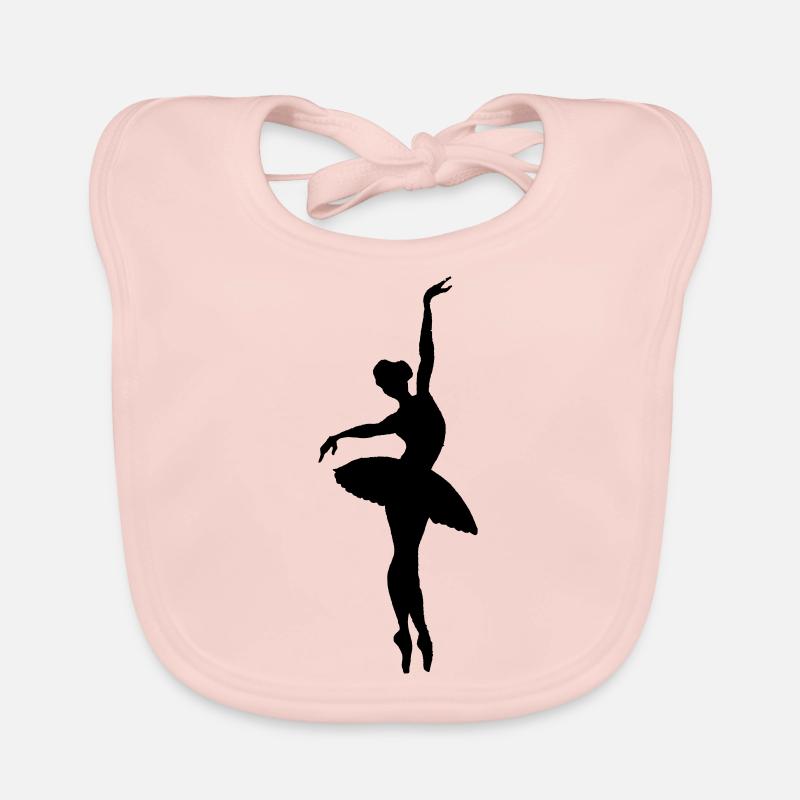 dancer silhouette Organic Baby Bibs