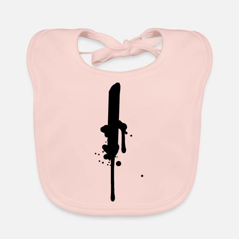 Je course ligne graffiti gouttes Farbklex spray Bavoir bio Bébé