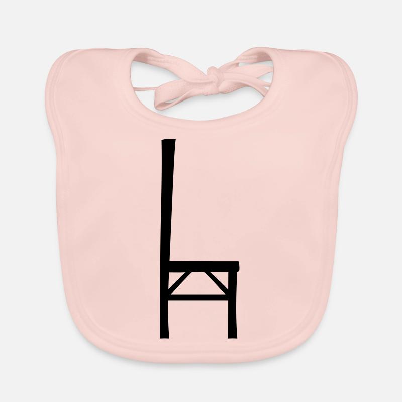 Conception silhouette de chaise Bavoir bio Bébé