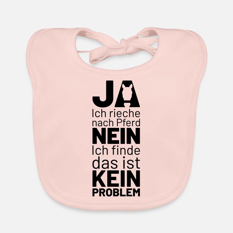 ja ich rieche nach pferd nein das ist kein problem Baby Bio-Lätzchen