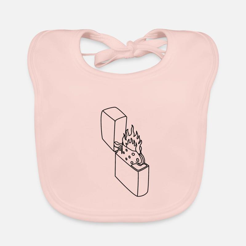 Lighter - Light my fire Organic Baby Bibs