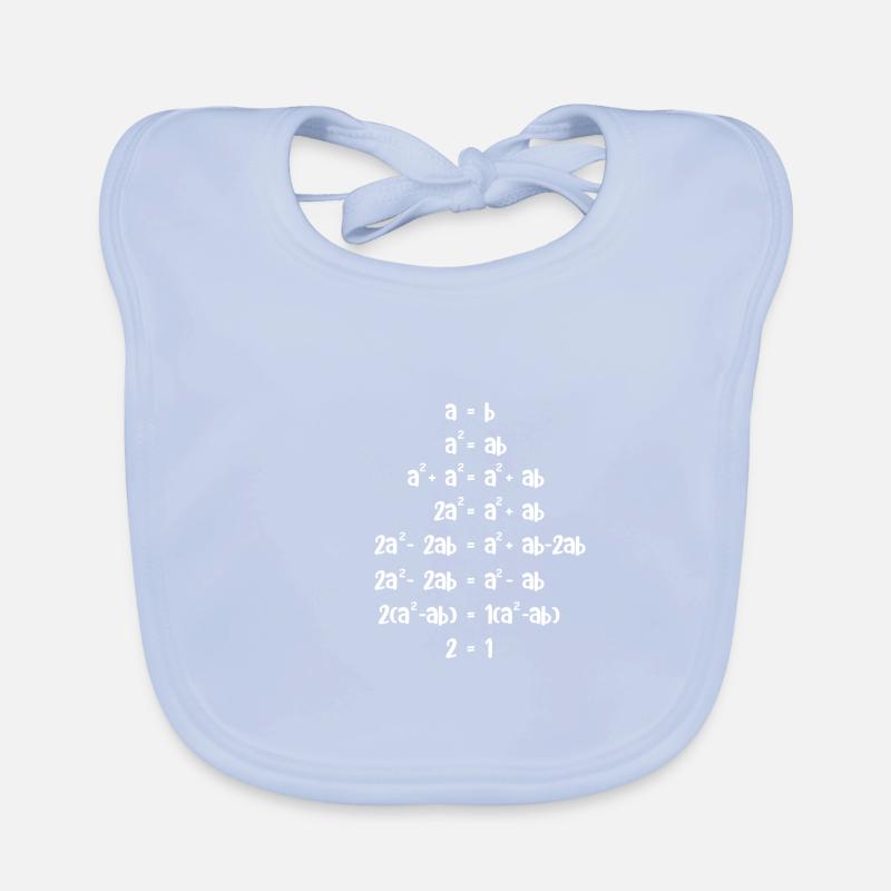 Deux à l’aide math cadeau Bavoir bio Bébé