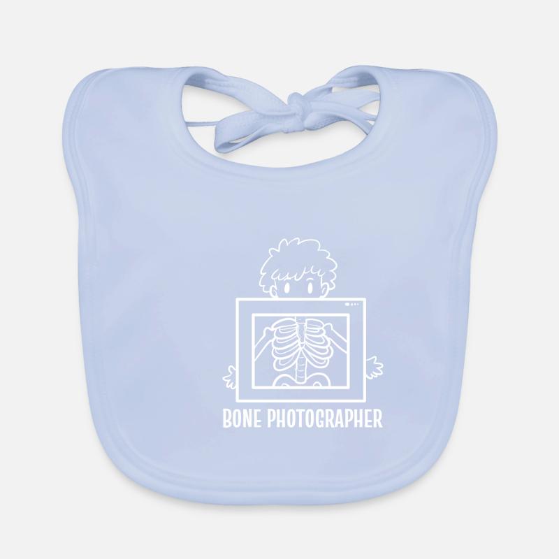 Knochenfotograf. Student Geschenk Baby Bio-Lätzchen
