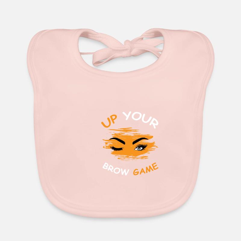 Brauenspiel Microblading-Techniker. Geschenk Baby Bio-Lätzchen