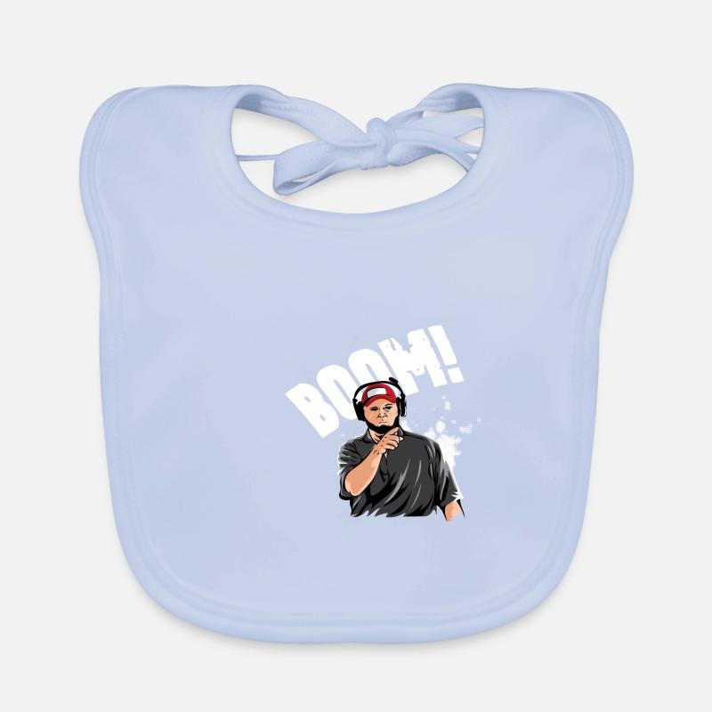 Boom Basketball Coach Gift Organic Baby Bibs