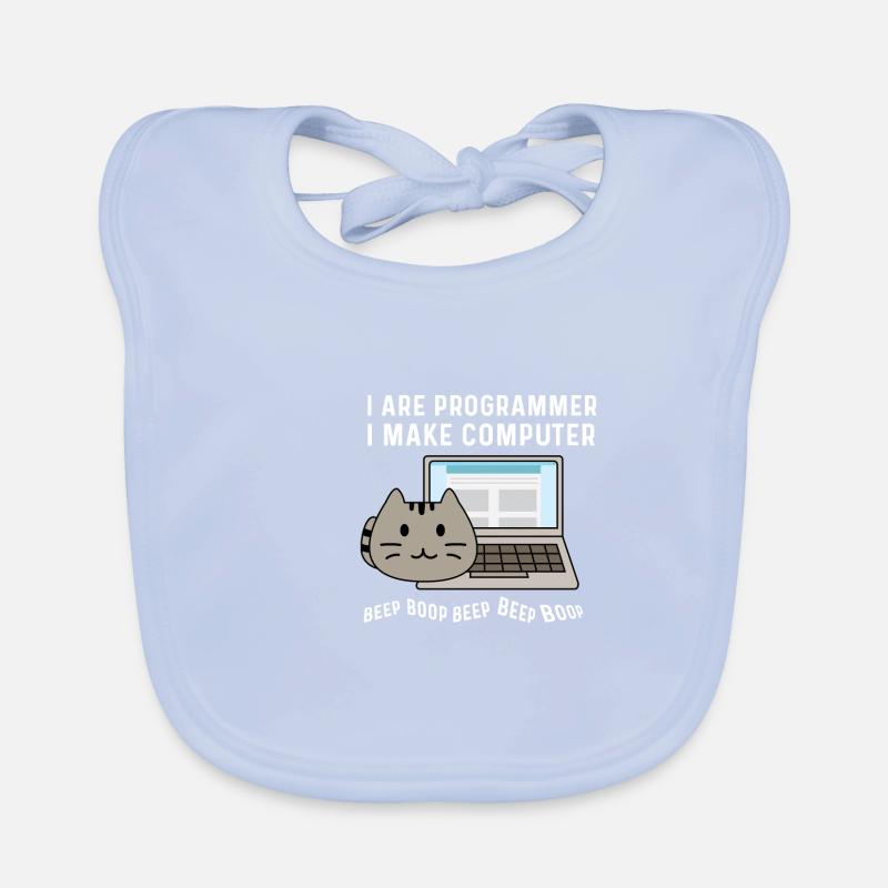 Piepton Piepton Boop. Informatikprofessor Geschenk Baby Bio-Lätzchen