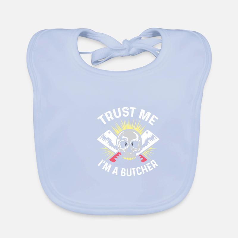 Ich bin ein Metzger Fleischmarktperson Geschenk Baby Bio-Lätzchen
