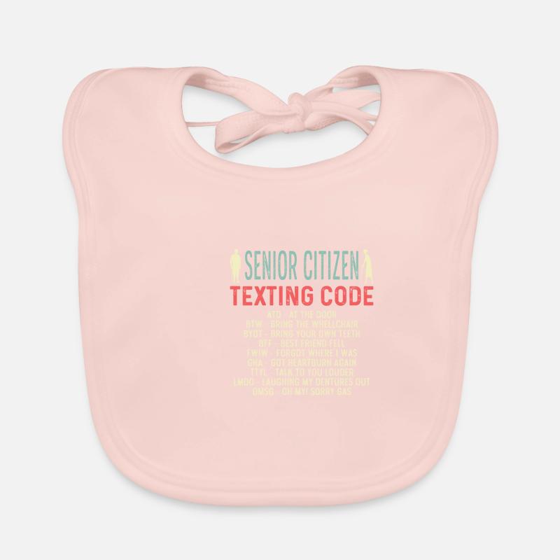SMS -Codes Rentner Gift Baby Bio-Lätzchen