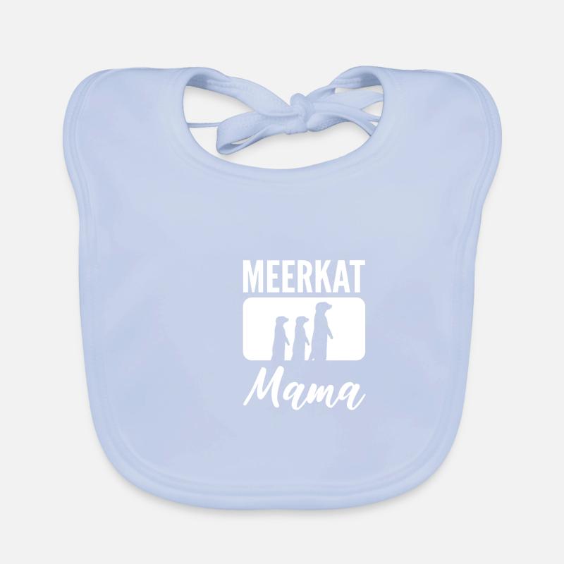 Meerkat Mama Liebende Mutter Geschenk Baby Bio-Lätzchen