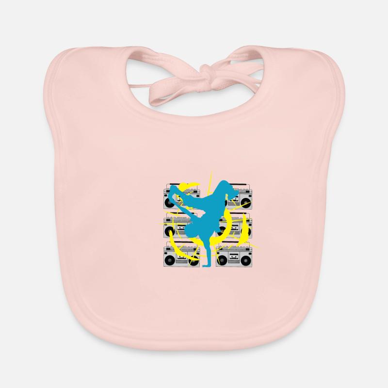 Breakdancer Hip-Hop Künstler Geschenk Baby Bio-Lätzchen