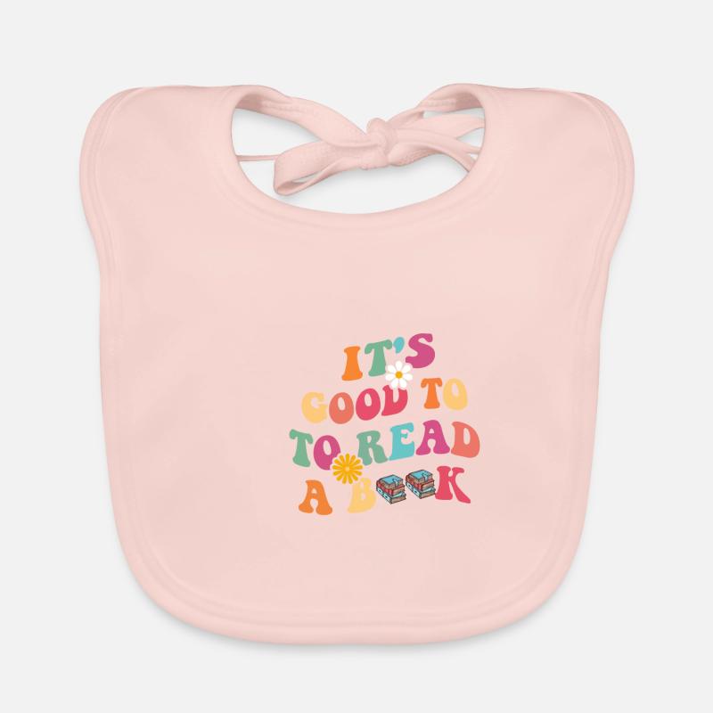 It's a good day to read a book Organic Baby Bibs