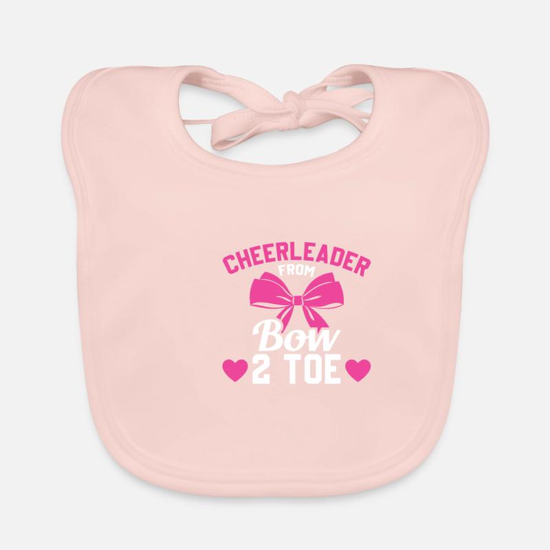 Cheerleader from bow 2 toe Organic Baby Bibs