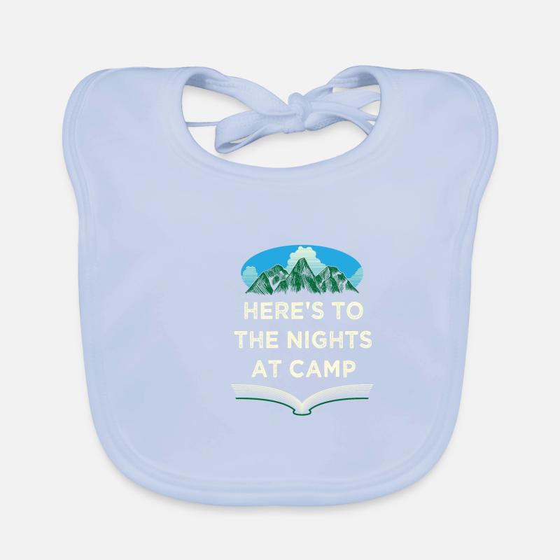 Nuits au Camping Camping Forest Camper Jungle Fer Bavoir bio Bébé