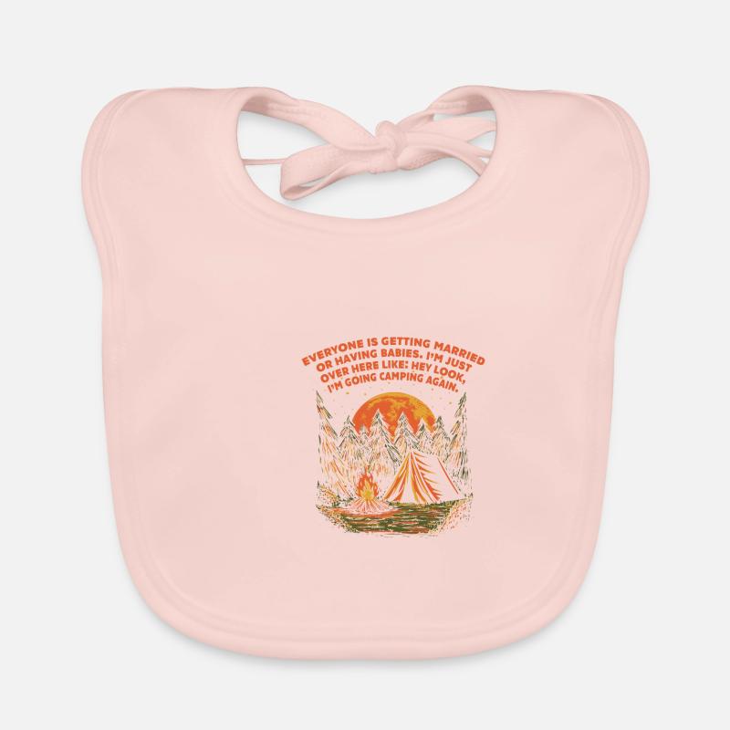 Everyone marries Camping Sarcastic Campers -Sarkas Organic Baby Bibs