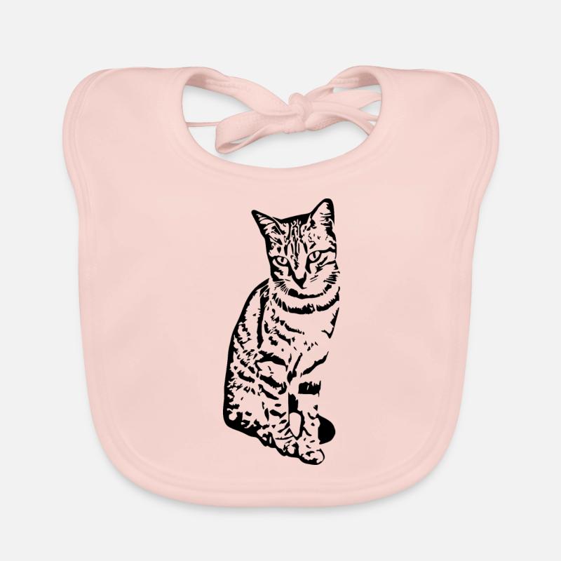 Chat Chaton Tigre Chat Chat Chat Cadeau Bavoir bio Bébé